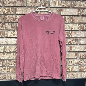 Made For The Lake Dusty Rose Long Sleeve Tee